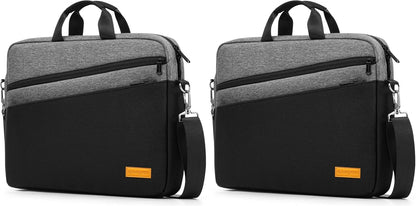 bagasin 15 15.6 16 inch Laptop Computer PC Shoulder Bag Carrying Case, Water-Repellent Fabric Briefcase, Lightweight Toploader, Business Casual or School
