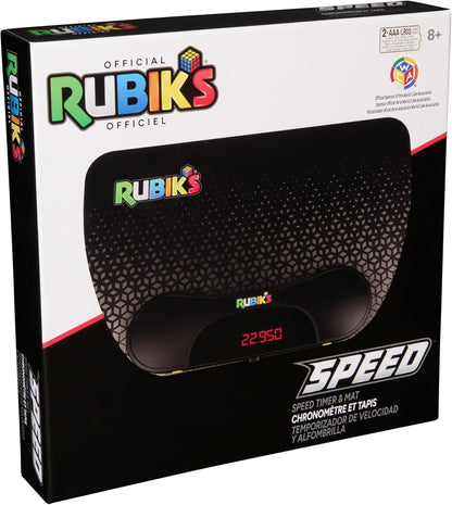 Rubik’s Cube, Timer Stand, Clear Display Device for WCA Speedcubers, Track Your Time to Solve Brain Teaser Puzzle for Adults, Problem-Solving Brain Teaser Fidget Toy for Kids, Ages 8 & Up