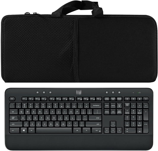 Portable Shockproof Waterproof Keyboard and Mouse Sleeve Protective Case for Logitech MK540/MK545 Advanced Wireless Keyboard & Mouse Combo; Black