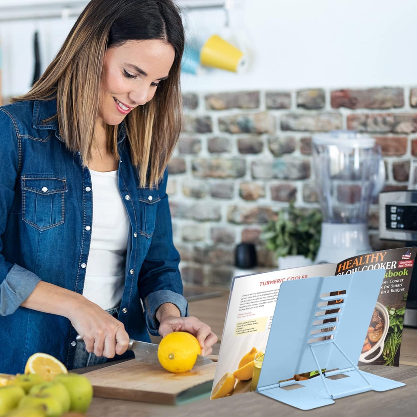 Honagu Book Stand Metal Desk Book Holder, Book Holders for Reading Hands Free, Adjustable Cookbook Documents Holder, Portable Bookstand for Music Books, Textbook, Recipe, Tablet, Ipad (Black)