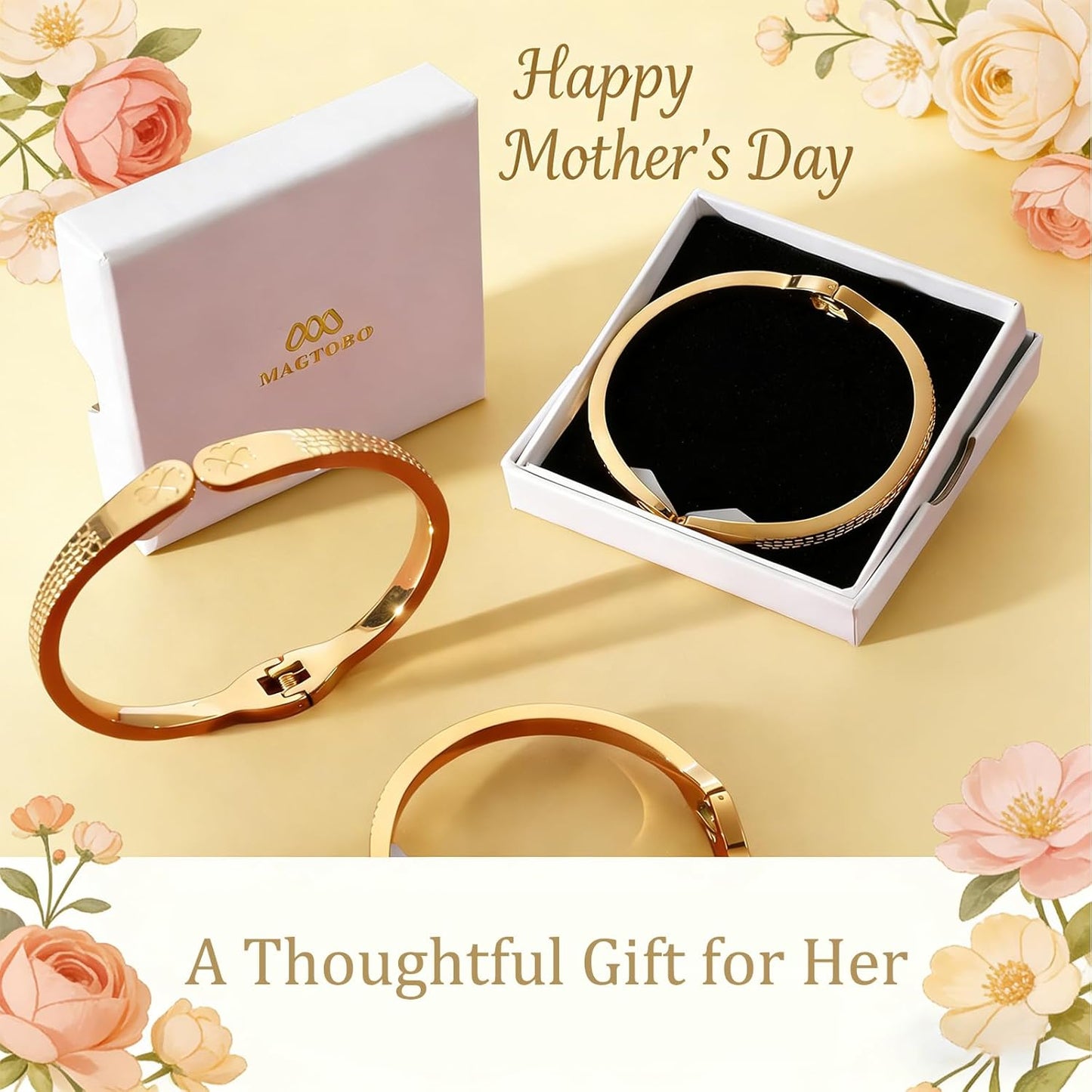 Purse Hook for Table, 18K Gold Plated Mesh Link Bracelet for Women, Holds up to 30 lbs, Portable 2-in-1 Handbag Hanger, Premium Anti-Slip Bag Holder with Gift Box, Ideal Gift