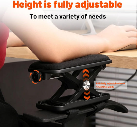 Chair Armrest Pads, Adjustable Height Office Chair Arm Rest Booster, Enhanced Comfort, Chair Armrest Elevator Pads, Elbow Support Cushion for Computer, Gaming and Desk Chairs