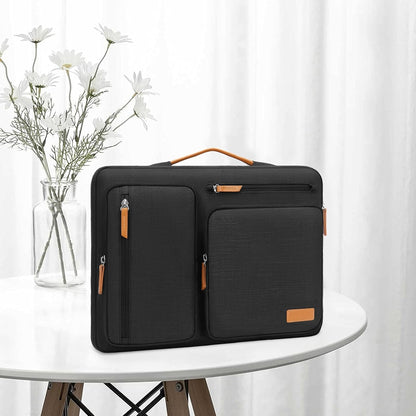 MOSISO 360 Protective Laptop Case 16 inch, 15-15.6 inch Laptop Sleeve Compatible with MacBook Pro 16, HP Acer Dell Lenovo ASUS, Side Open Carrying Case with 4 Zipper Pockets&Handle, Black