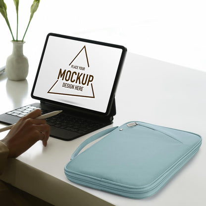 MoKo 9-11 Inch Tablet Sleeve Carrying Case with Handle, Padded Protective Travel Bag for New 11-inch iPad Air 4 2026/Pro M5/ A16, iPad 10th/Air 5/4th 10.9, i-Pad 9/8th 10.2,Tab S9/S8 11, Black