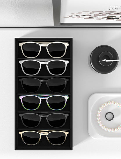 Sunglass Organizer Tray,Eyeglass Storage for Multiple Glasses,Jewelry and Sunglasses Drawer Organizer (Beige 2)