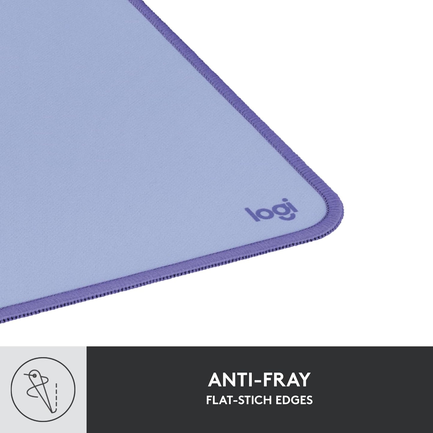 Logitech Desk Mat - Studio Series, Multifunctional Large Desk Pad, Extended Mouse Mat, Office Desk Protector with Anti-Slip Base, Spill-Resistant Durable Design, in Mid-Grey