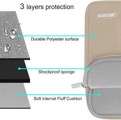 MOSISO Laptop Case 13.3 inch, 13-13.3 inch Laptop Sleeve Compatible with MacBook Air/Pro 13/Pro 14 M5 M4 M3 M2 M1, HP Dell ASUS Lenovo,Polyester Vertical Computer Sleeve Bag with Pocket, Antique Green - Colors B