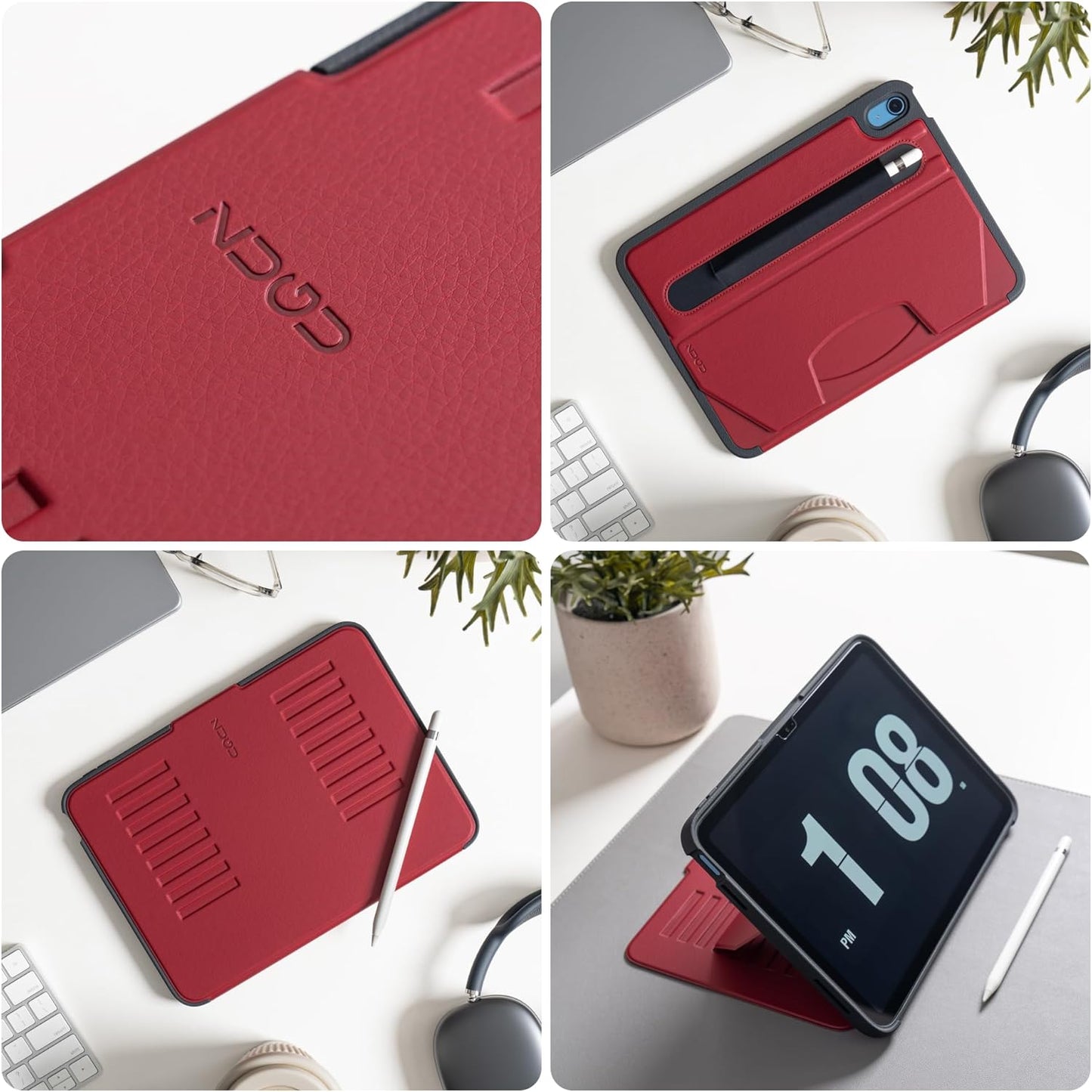 ZUGU CASE for iPad A16 11th Generation 11 Inch (2025), 10th Gen 10.9 Inch (2022) Magnetic Stand & Sleep/Wake Cover, Model #s A3354, A3355, A3356, A2696, A2757, A2777, Stealth Black