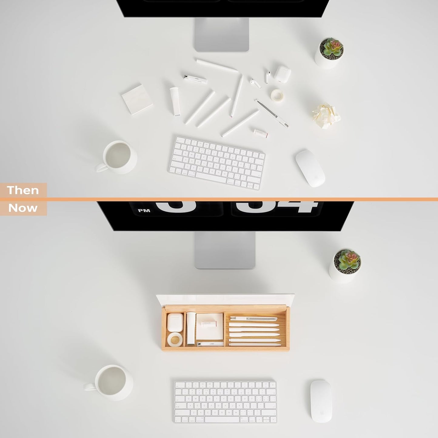 Yeoux Office Essential - Desktop Glass Whiteboard Combination