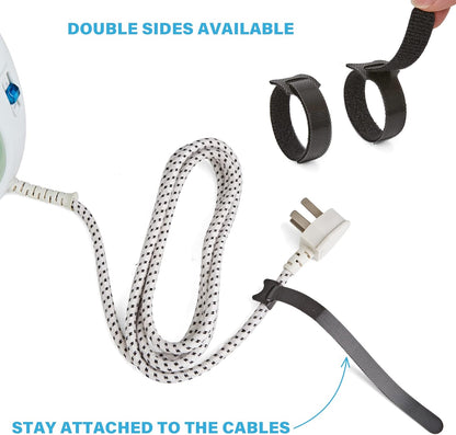 12 Inch Multi-Colour Cable Ties 50 PCS Reusable Fastening Cable Straps Adjustable Hook & Loop Organizer Straps Cords Management for Home, Office and Data Centers