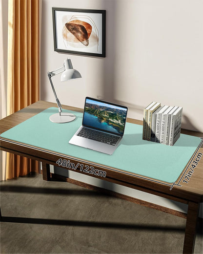 Leather Desk Pad Protector, Office Desk Mat, Large Mouse Pad, Non-Slip PU Leather Desk Blotter, Laptop Desk Pad Desk Accessories for Office and Home (Black, 40" x 17")