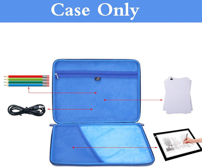 Aproca Hard Case Compatible with LitEnergy Portable A4 / NXENTC A4 / iVyne Rechargeable A4 Light Tracing Box, Portable Storage Bag for Accessories -Black (Case Only)
