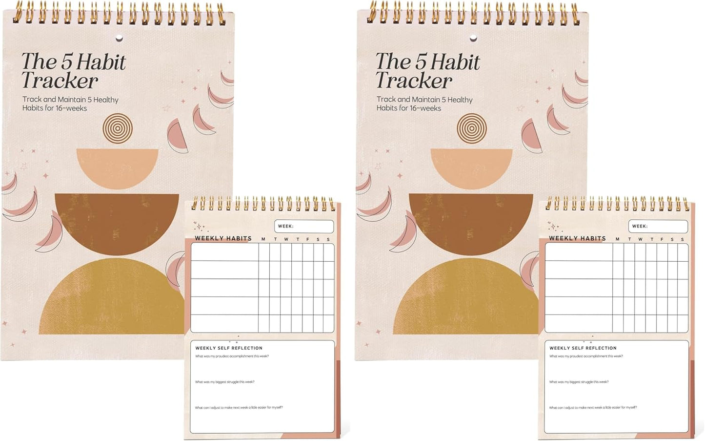 I Know Collection Weekly Habit Tracker Journal - 17-Week Goal Planner & Self-Care Journal - Spiral-Bound Wellness & Productivity Tracker - Daily, Weekly, and Monthly Habit Calendar