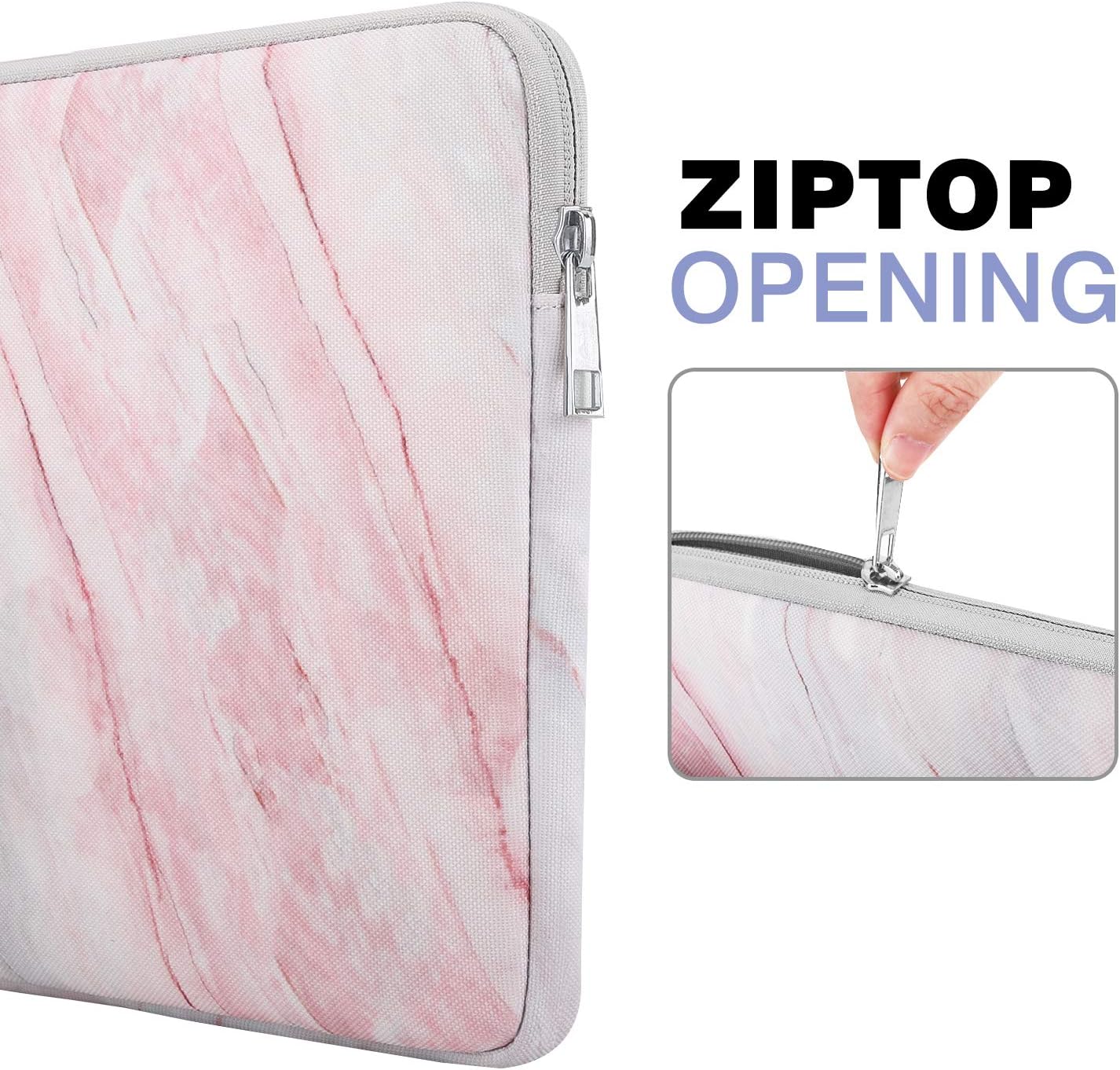 MoKo 9-11 Inch Tablet Sleeve Bag Carrying Case Fits iPad Pro 11 M5/Air M3, iPad A16 2025, i-Pad 10th 10.9, i-Pad 9/8/7th Gen 10.2, iPadAir 5/4th 10.9, Tab S8 11"/Tab A 10.1,Cloudy Pink
