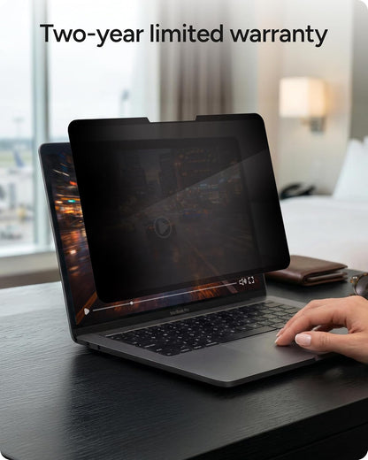 ZAGG 14-Inch Universal Laptop Privacy Filter (16:10) – Removable Magnetic 4-Way Screen Filter, Anti-Glare Matte Finish, Fingerprint Resistant, Reusable Design & Protective Sleeve