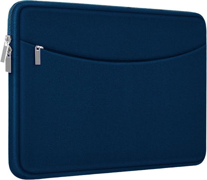 Laptop Sleeve Case 14 inch, Shockproof Protective Laptop Cover Briefcase Carrying Computer Bag with Accessory Pocket Portable Computer Sleeve for 14" MacBook, HP, Dell, Lenovo, Acer, Black