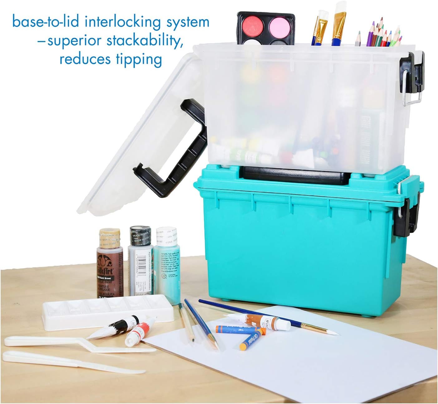 Logix 12533 Teal Craft Organizer,