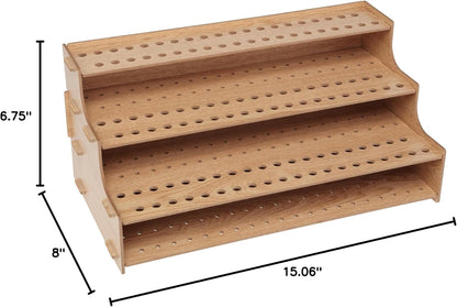 HG Art Concepts Mezzo Artist Drawing Rack - Wood Grain Laminate Multi Layer Desk Stand Professional Storage Display Organizer for Pens, Pencils, Drafting and all other Drawing Tools