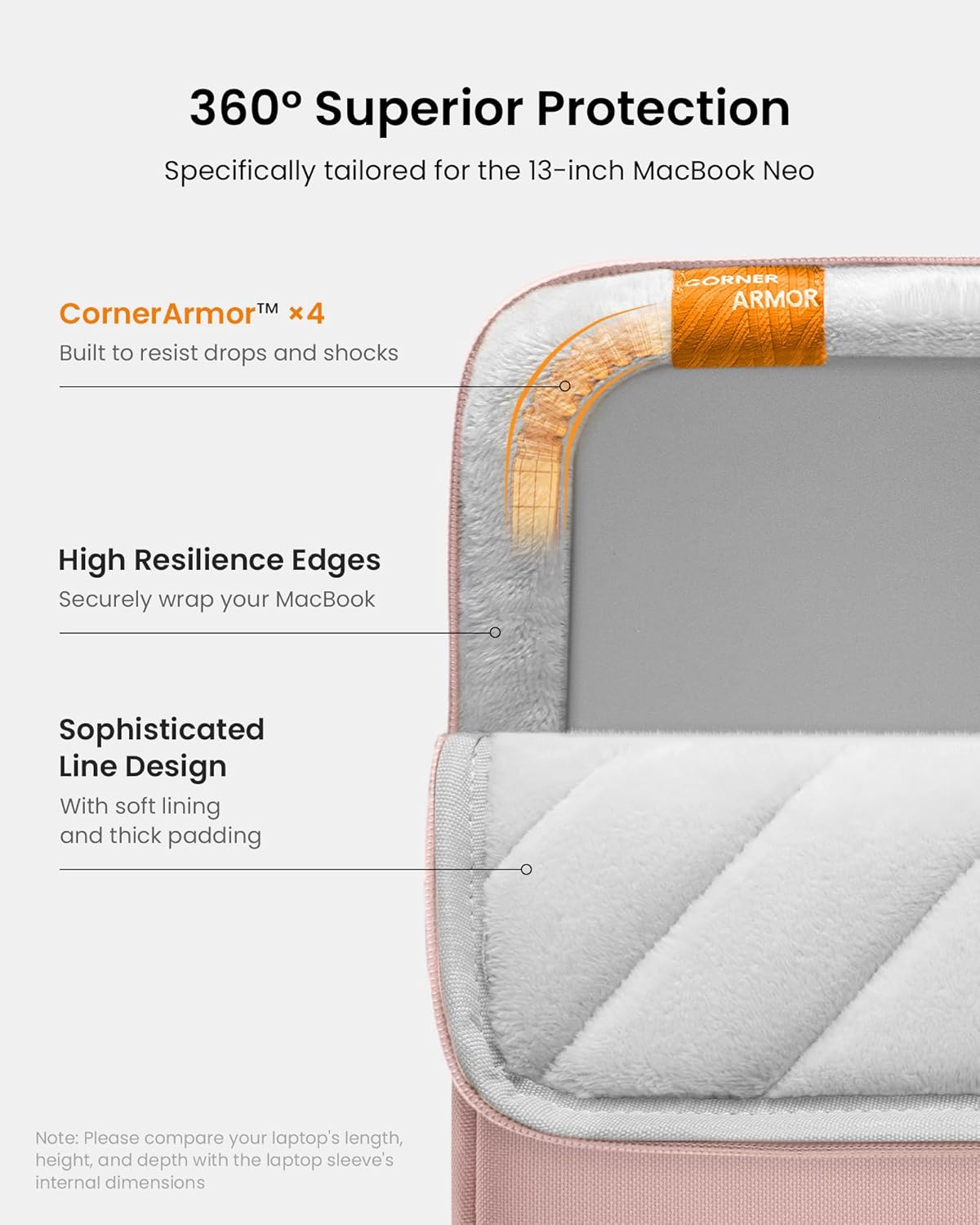 tomtoc 360° Protective Tablet Sleeve for 2026 iPad Air 11-inch (M4/M3/M2), iPad Pro 11-inch (M5/M4/4th/3rd/2nd/1st Gen) with Magic Keyboard/Smart Keyboard Folio, 11" iPad Water-Resistant Tablet Case