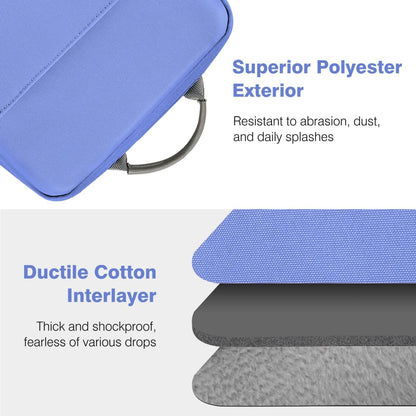 Dadanism 9-11 Inch Tablet Sleeve Bag Carrying Case with Shoulder Strap for iPad (A16) 11", iPad 10th Gen 10.9", iPad Air M4/Pro M5 11", iPad 9/8/7th 10.2", Galaxy Tab A11+ Plus 11", Cloudy Pink