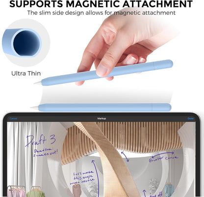 AhaStyle Silicone Case for Apple Pencil (USB-C) 2023 Ultra Thin Proteative Cover Skin Apple Pencil Sleeve Anti-Slip Grip Compatible with Apple Pencil USB C (Lavender)