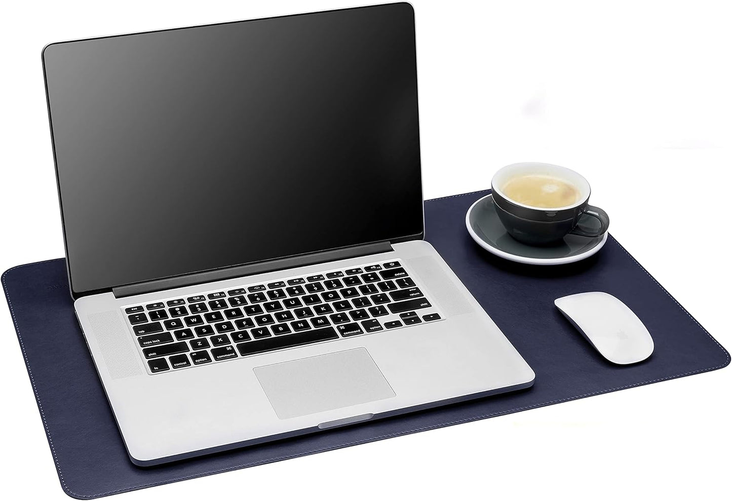 Gallaway Leather Desk Mat, Office Writing Desk Pad, Large 36" x 17" Dark Brown, for Top of Desks, Gift Ready Elegant Computer Desk Cover Protector PU Leather