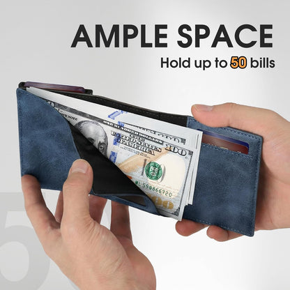 GAOCHALE Mens Wallet for Samsung Smarttag2 Pop up Card Holder Compatible with Samsung Tag RFID Blocking Wallet for Men 10-14 Card Capacity | ID Window | Cash Slot(Carbon)