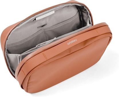 Orbitkey 2-in-1 Tech Accessory Pouch with Detachable Slim Sleeve – Travel Electronics Organizer for Cables, Chargers, Earbuds, Power Bank – Compact Gadget Bag & Portable Tech Storage Case (Terracotta)