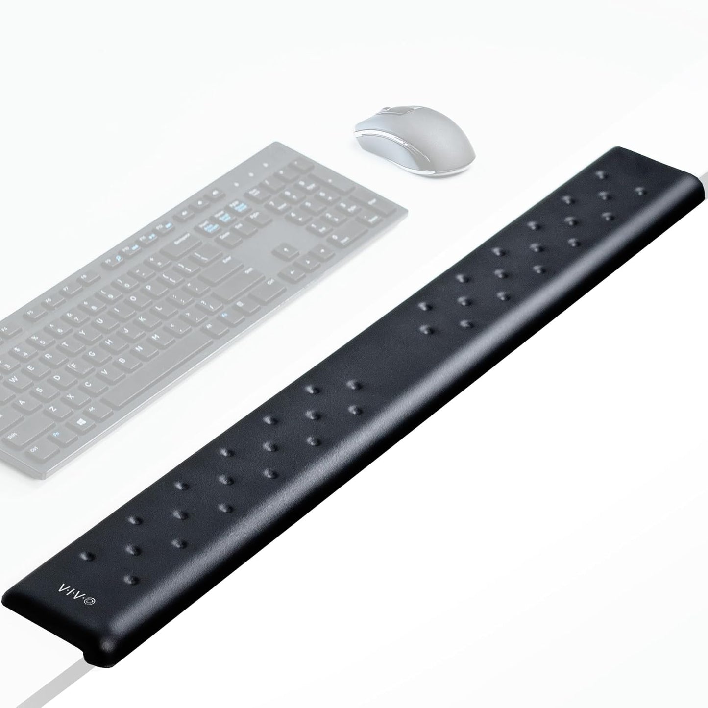 VIVO Ergonomic Long 30” Wrist Pad, Non-Slip Memory Foam Arm Rest for Desk, Elbow Cushion with L-Shaped Edging, Black, DESK-WR30