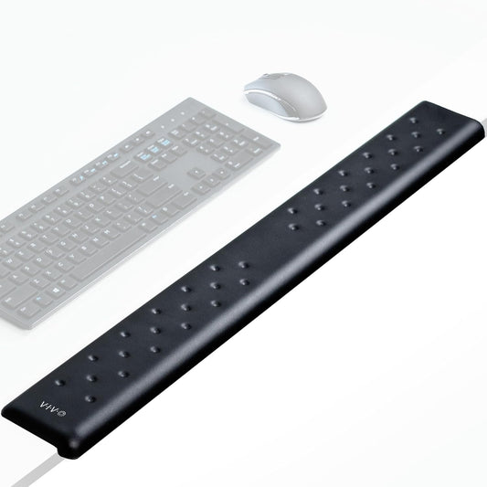 VIVO Ergonomic Long 30” Wrist Pad, Non-Slip Memory Foam Arm Rest for Desk, Elbow Cushion with L-Shaped Edging, Black, DESK-WR30