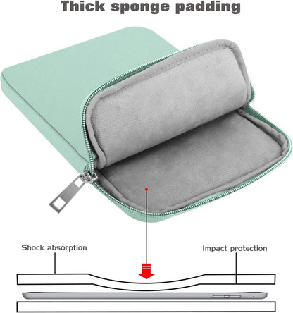 MoKo 7-8 Inch Tablet Sleeve Bag, Polyester Pouch Cover Case Fits iPad mini (A17 Pro) 8.3" 2024, iPad mini 6/5/4/3/2/1, Samsung Galaxy Tab S2 8.0, Tab A 8.0, ZenPad Z8s 7.9,Black