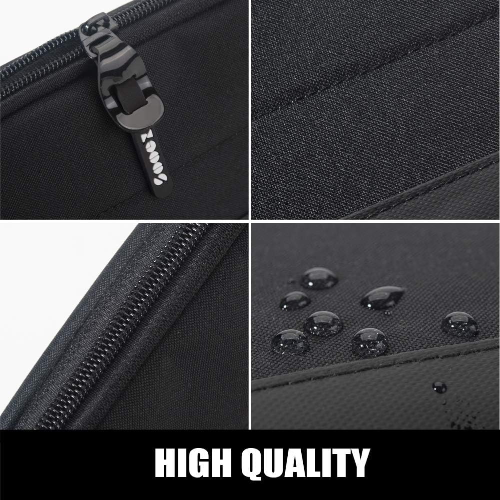 Sooez Wide-Opening Pencil Pen Case, Lightweight & Spacious Pencil Bag Pouch Box Organizer, Aesthetic Supply with Triangular Design for Adults, Grey