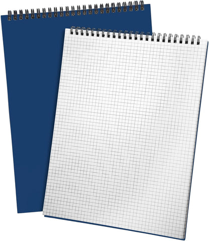 Engrowtic Top Spiral Graph Paper Notebooks 8.7 X11.4 Inch A4 Grid Paper Notepad 70 Sheet Memo Steno Pad for Engineering Writing Sketching Drawing School Office Supplies (1 Pack,Black)