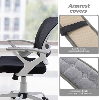 Garneck Chair Armrest Pad Office Gaming Chair Armrest Cushion Pillow Cover Support for Elbow Forearms