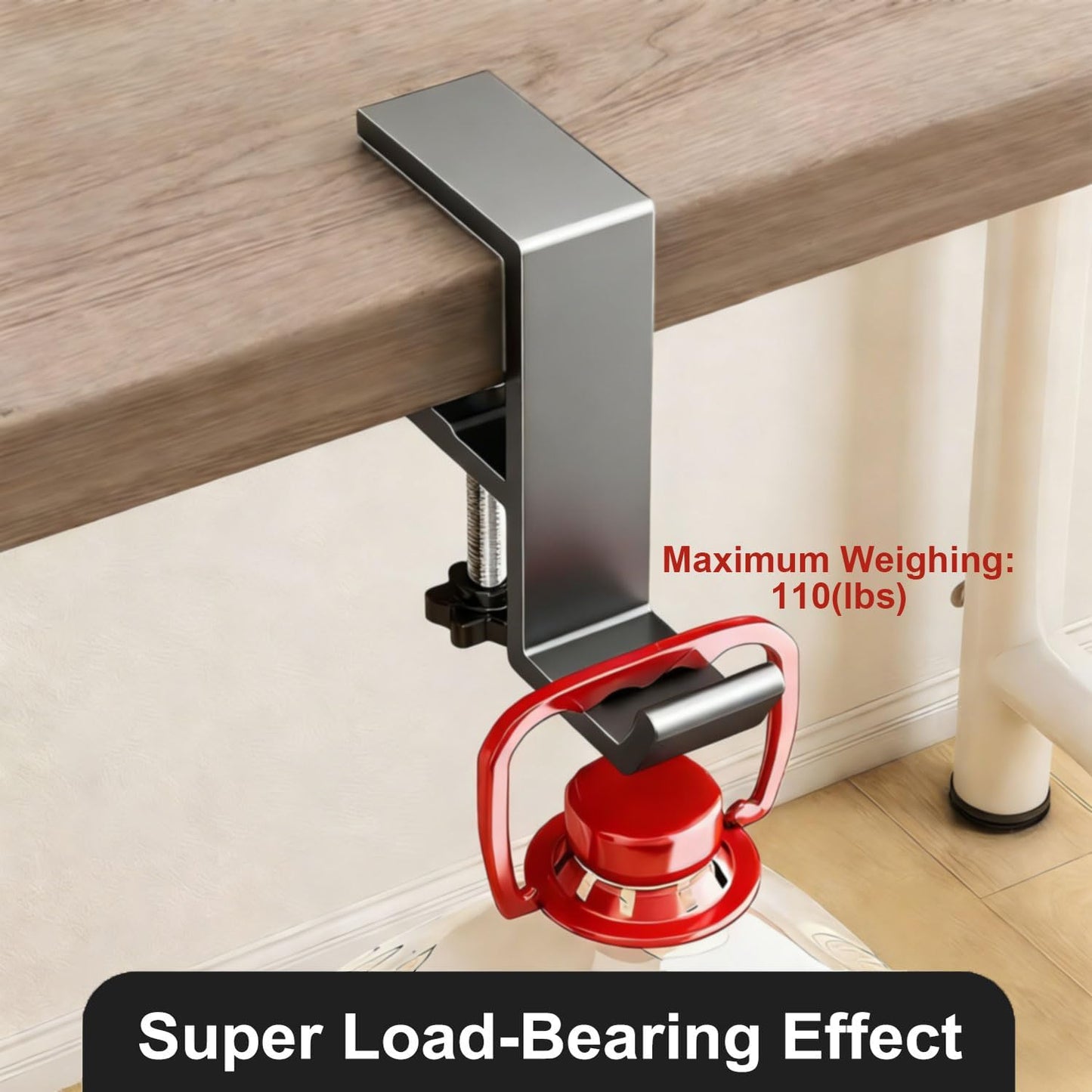 JAKO Headphone Stand - Aluminum Alloy Headphone Holder, Under Headset Stand for Desk Fit for PC Gaming Headset Hanger Hook Suitable for Office, Computer, Student Class Desk, Handmade Creator Table