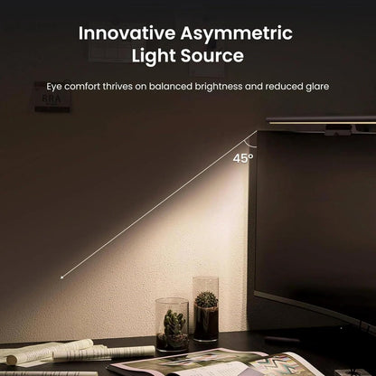 YEELIGHT Monitor Light Bar, Computer Monitor Lamp for Home Office Gaming, 250LM No Glare Eye-Care LED Screen Bar, Touch Control USB Reading Desk Lamp with Stepless Dimming for Flat & Curved Monitor