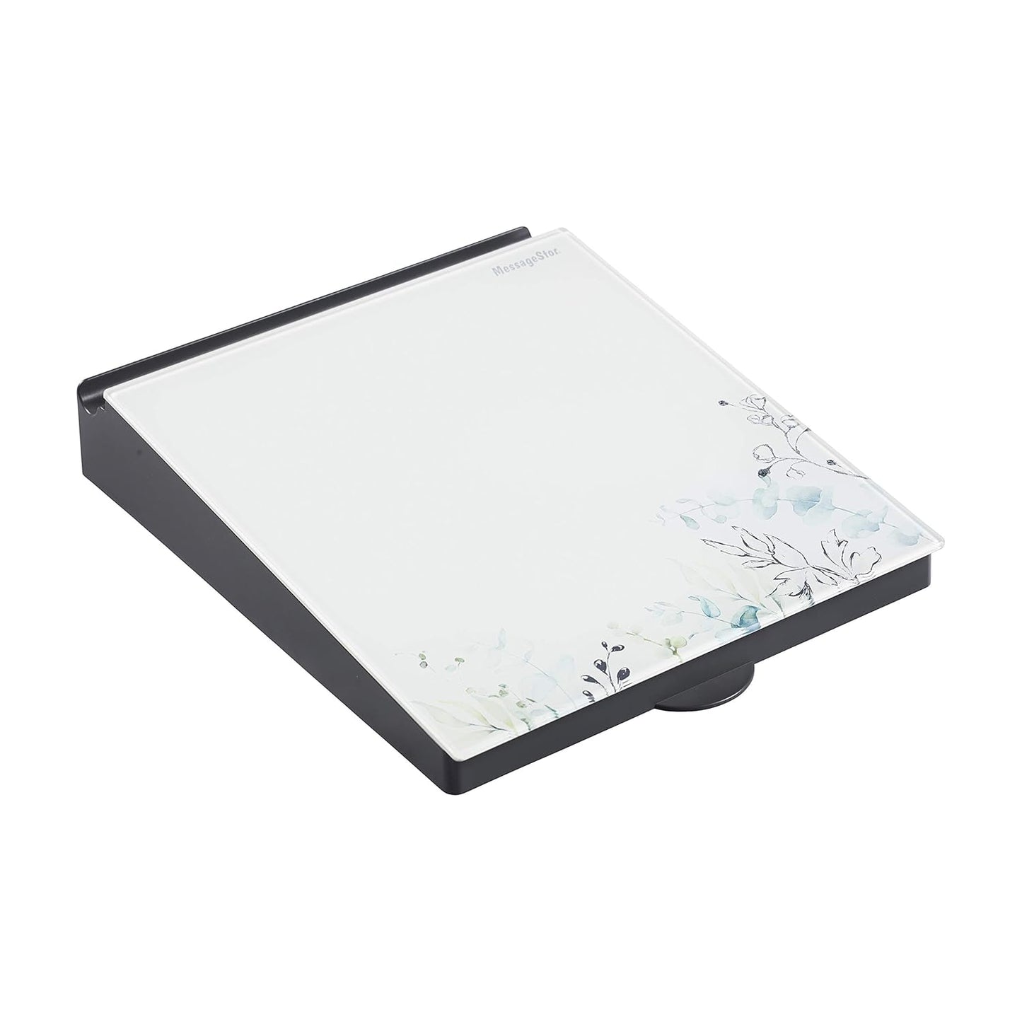 ECR4Kids MessageStor Dry-Erase Glass Board Memo Station, Desk Organizer, Assorted