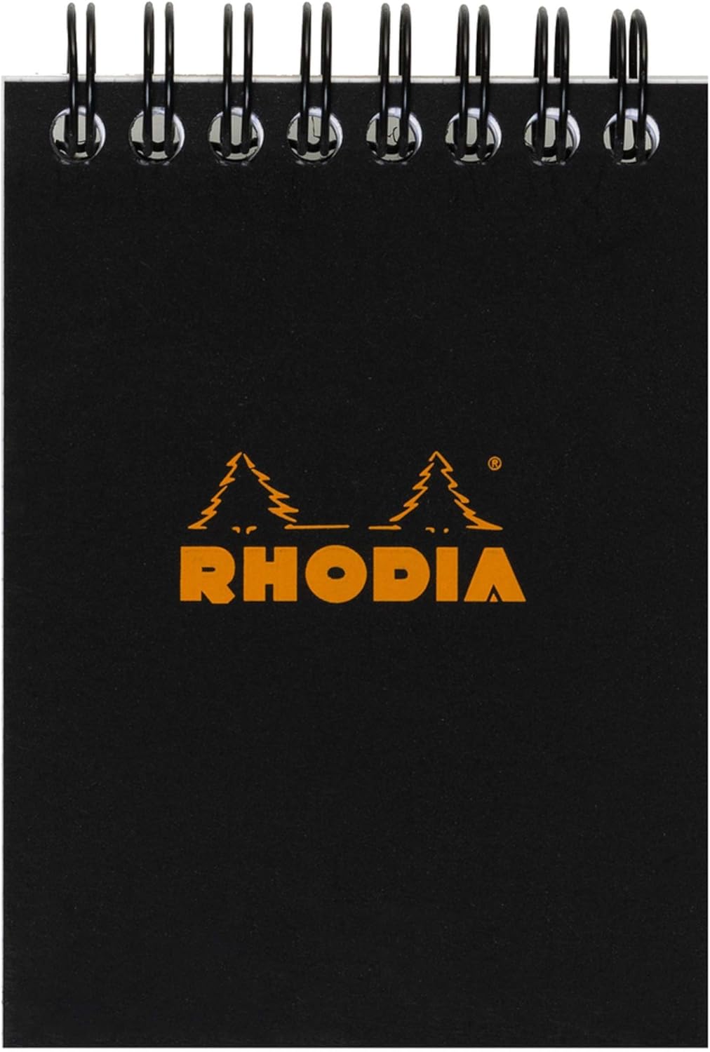 Rhodia #16 Wirebound Notepad 5.8" x 8.3" Dot Pad, Orange Cover