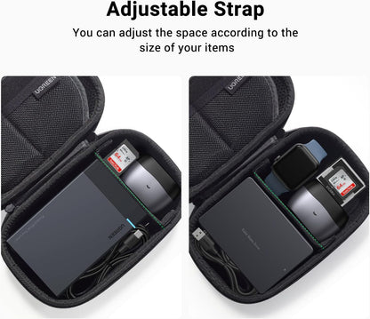 UGREEN Electronic Organizer Travel Case Pouch Bag Accessories Portable Waterproof Storage Bag Travel Essentials with Cable USB Flash Drive Charger External Battery Memory Card