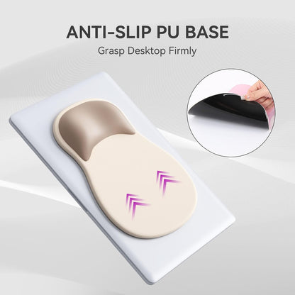 Ergonomic Mouse Pad with Wrist Rest,Cute Gel Mousepad Wrist Support - Small Mini Portable for Travel Mouse Pads for Desk Laptop,Computer,Office & Home Decor (Pink&Light Pink)