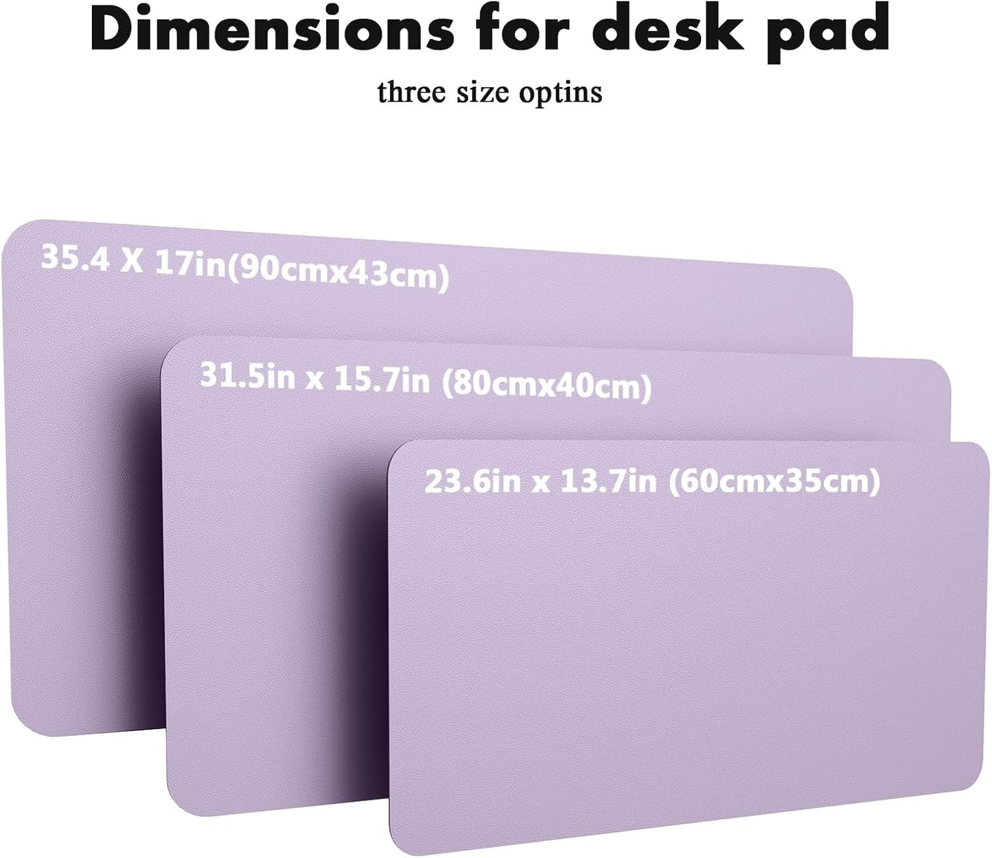 YSAGi Double-Sided Desk Pad, 31.5"x15.7"Leather Desk Mat, Eco Cork Desk Pad Protector,Large Mouse Pad,Waterproof Desk Blotter for Office/Home(Coffee)