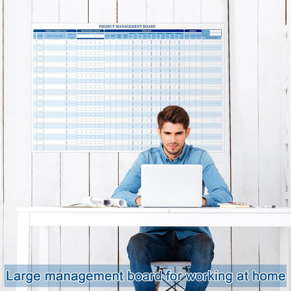Lincia Large Magnetic Project Planning Management Vision Board 24 x 36 Reusable Office Whiteboard Make Ready Board Property Management Wall Project Planner for Managers Entrepreneurs