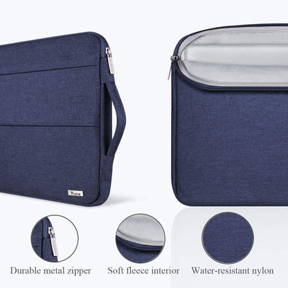 Voova 15.6 16 Inch Laptop Sleeve Case Compatible with MacBook Pro 16 M1/M2/M3/M4 Max 2019-2025, 15.6-16” Hp Lenovo Acer Asus, Waterproof Slim Computer Bag Cover with Handle, Grey