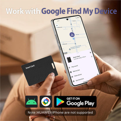 2026 New Wallet Tracker for Both iOS & Android Phones, Dual System Rechargeable Tracking Card Compatible with Apple Find My & Google Find Hub Device for Luggage, Passport, Purse Gift