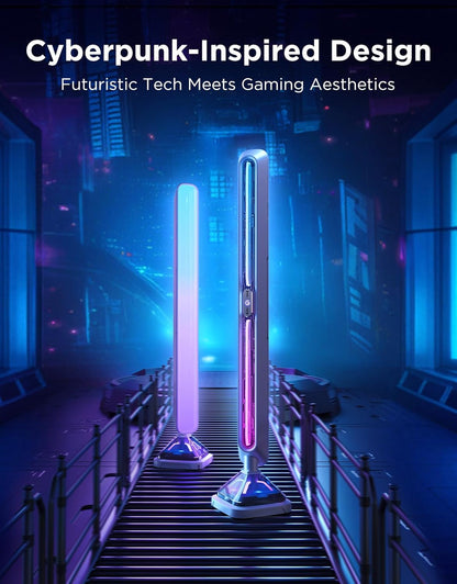 Govee Gaming Light Bars Pro, Upgraded 16-Inch Smart Triple-Sided RGBIC Illumination Wi-Fi LED Game Lights, Music Sync & 60+ Scene Modes, Works with Alexa & Google Home, Gaming Room Decor