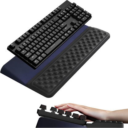 Ospelelf Tilt Keyboard Stand with Wrist Rest, Comfy Ergonomic Keyboard Riser Holder for Office Home