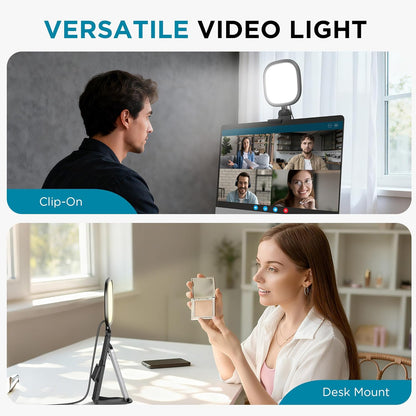 InnoGear Video Conference Light, On-Camera Video Lights for Monitor Desk LED Streaming Lighting with Remote and Touch Control Selfie Zoom Lighting for Computer Webcam Laptop Podcast, Recording
