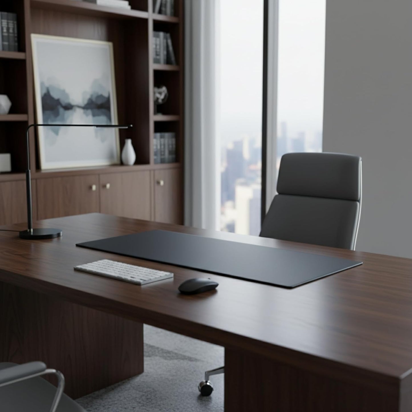 Dacasso Leather Desk Pad Without Side Rails