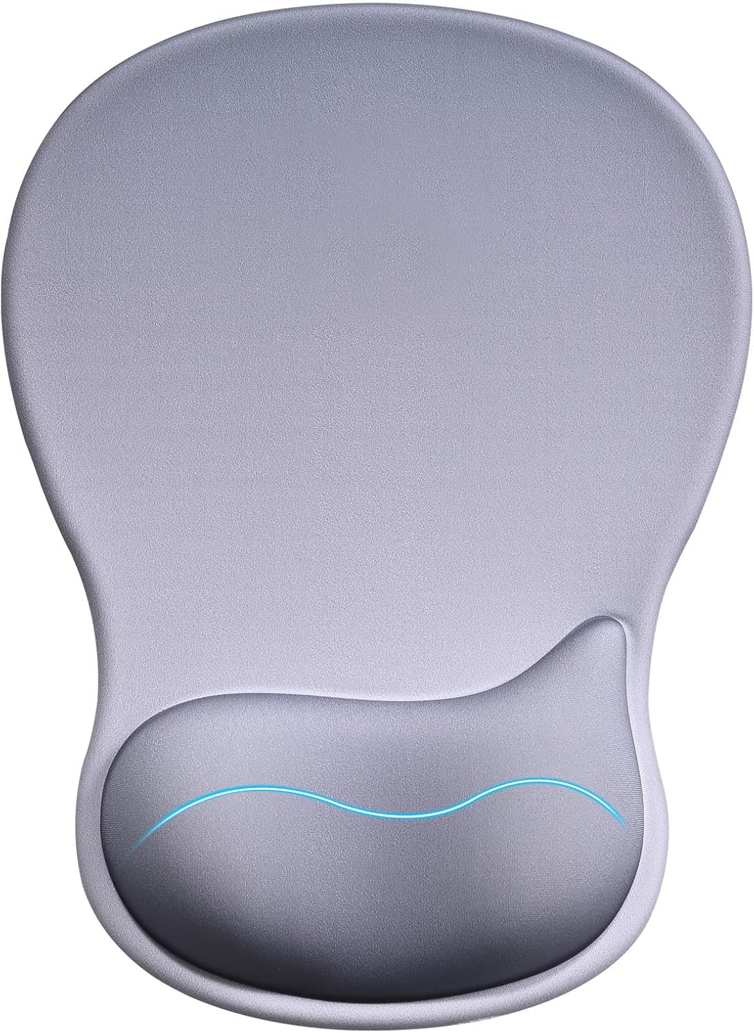 EooCoo Ergonomic Mouse Pad with Gel Wrist Rest Support, Middle Concave Design for Natural Wrist Alignment, Non-Slip Base Mousepad for Laptop, Computer, Office Desk Accessories, Carpal Tunnel Syndrome