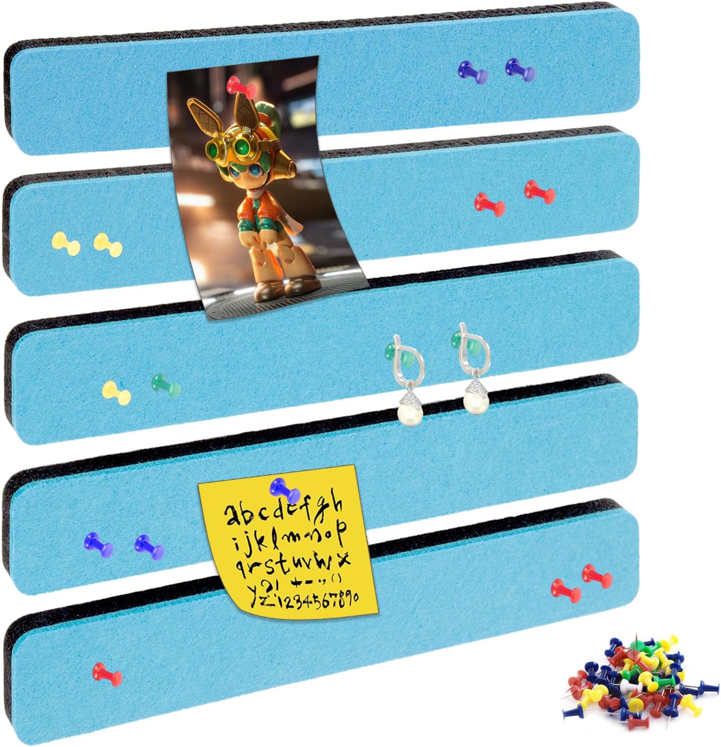 Bulletin Board Cork Board Cork Boards for Walls Cork Board for Office Pin Board Bulletin Boards for Walls (Brown)